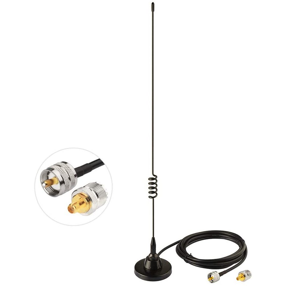 Bingfu Ham wifi Radio Vehicle Car Mobile Radio 4G Sucker Antenna Dual Band VHF UHF 136-174MHz hf Antenna